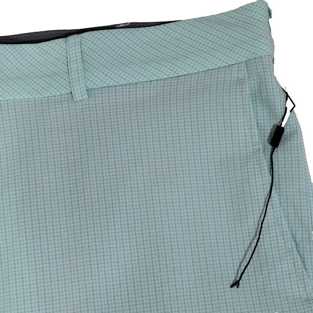 Walter Hagen Shorts Men‎ Size 42 Seersucker Golf Gripper Stretch Waistband Green